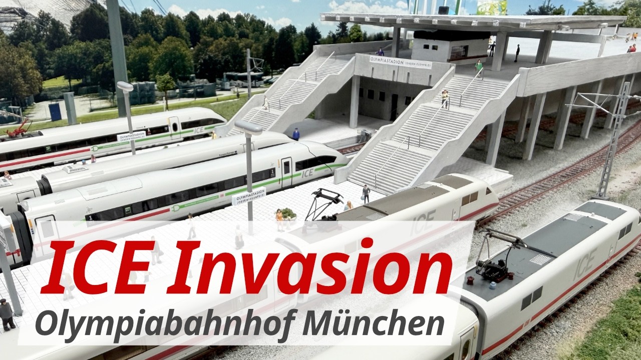 ICE-Invasion am Lost Place: Wenn der Fernverkehr den Olympiabahnhof  München übernimmt! | Modellbahn