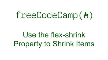 CSS Flexbox - Use the flex-shrink Property to Shrink Items - Free Code Camp