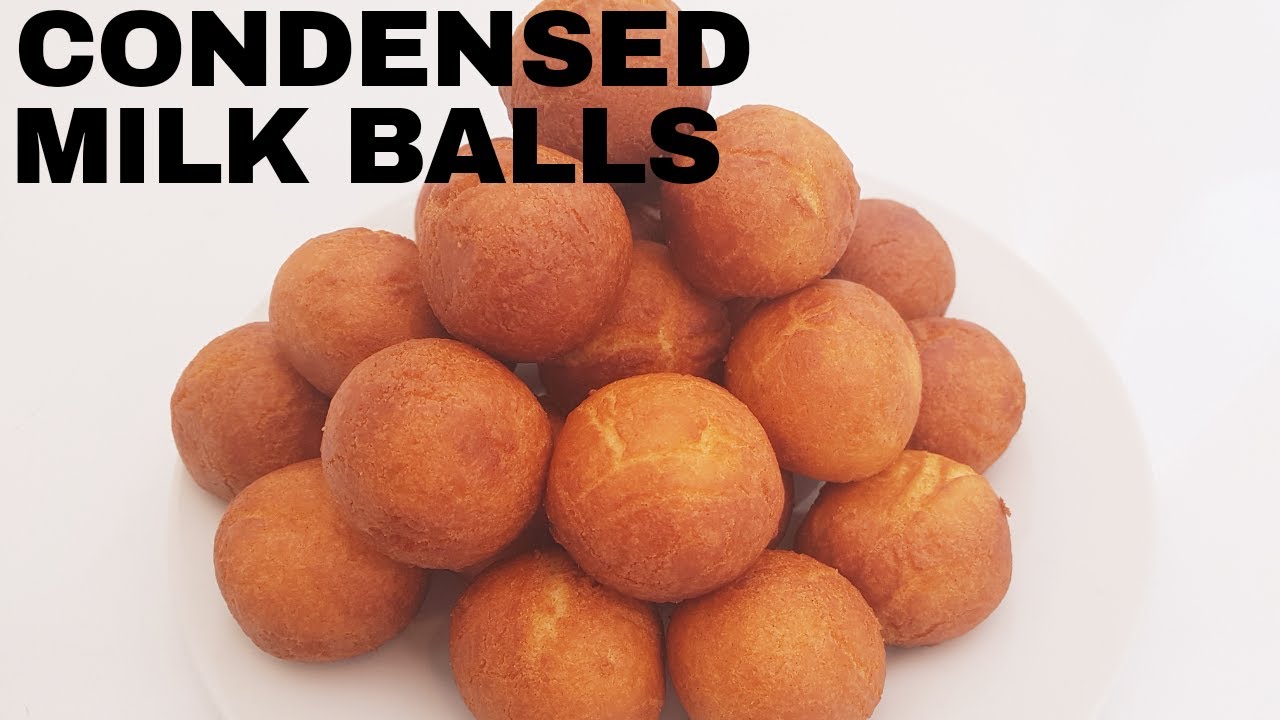 4 INGREDIENTS CONDENSED MILK BALLS ll HOW TO MAKE CONDENSED MILK BALL l