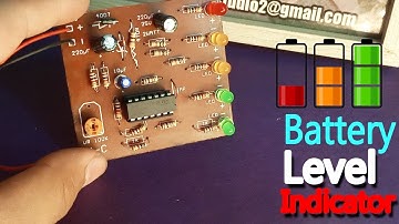 How to Make Battery Level Indicator on PCB - Circuit Diagram by Academics Studio