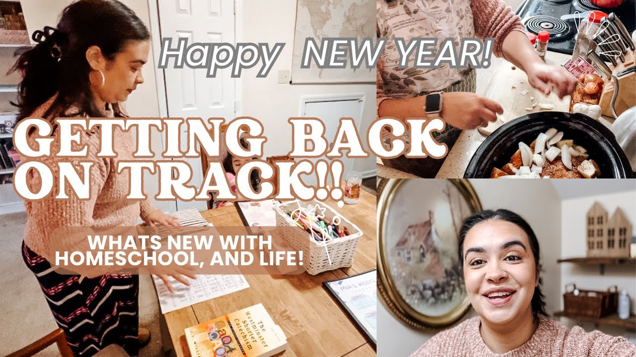 Homeschool DITL l Getting back on track l Mom of 3 l Welcome 2024!