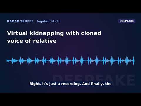 Virtual kidnapping with cloned voice of relative