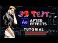 3D Text in After Effects Tutorial | AMV Tutorial