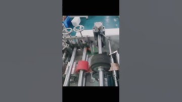 robot arms paper bag handle pasting machine