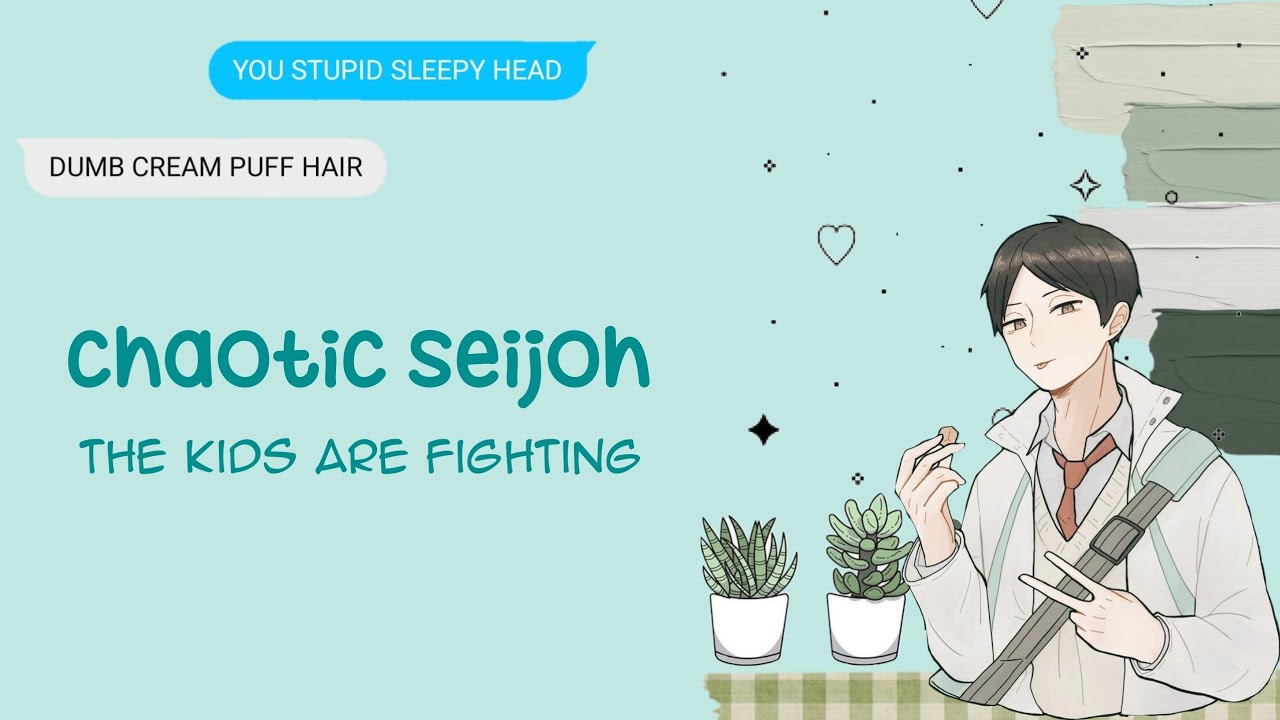 the kids are fighting - haikyuu texts