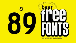 80  Fonts ALL Graphic Designer Should Know! (Free Commercial Use)