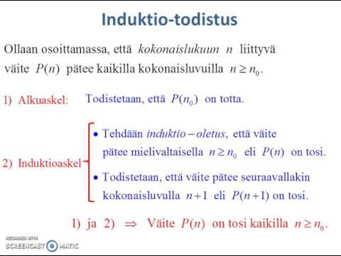 Video: Mikä On Induktio