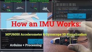How an IMU Works: MPU6050 Accelerometer & Gyroscope 3D Visualization (Arduino + Processing)