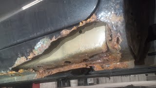 EXTREMELY RUSTY CAR, surprise under the fender liner.inner and outer of Rocker panels Repaired