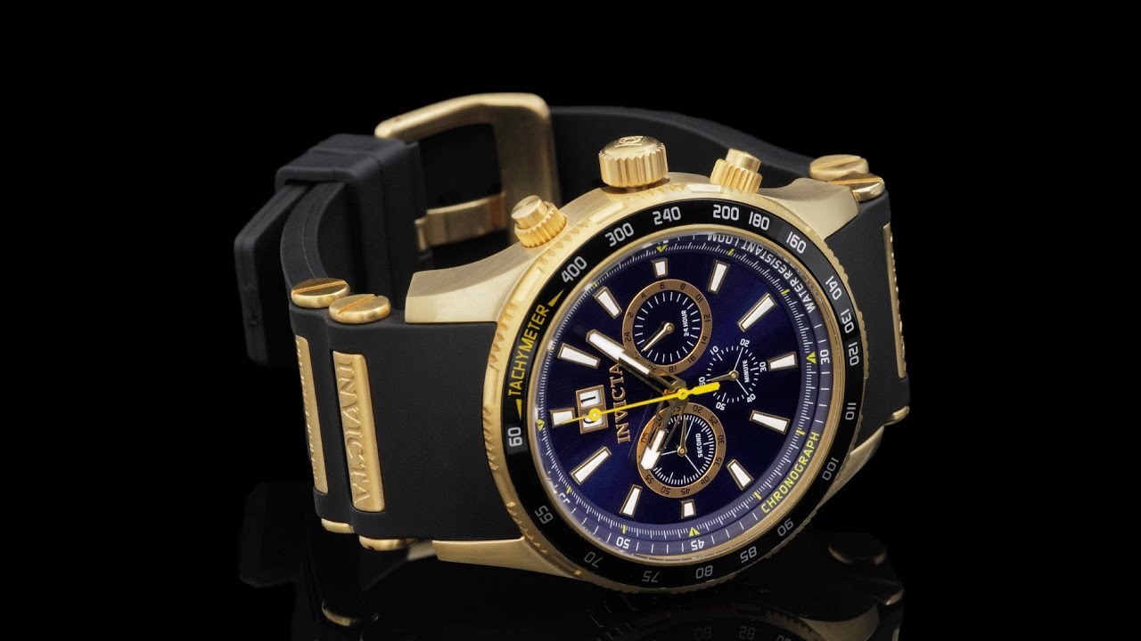 Invicta 1237 48mm Aviator Chronograph Strap Watch renato raquetes