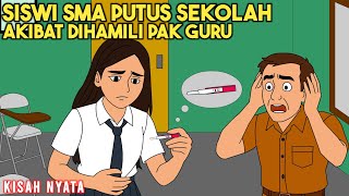 SISWI SMA PUTUS SEKOLAH AKIBAT DIH4MILI PAK GURU! | ANIMASI SEKOLAH