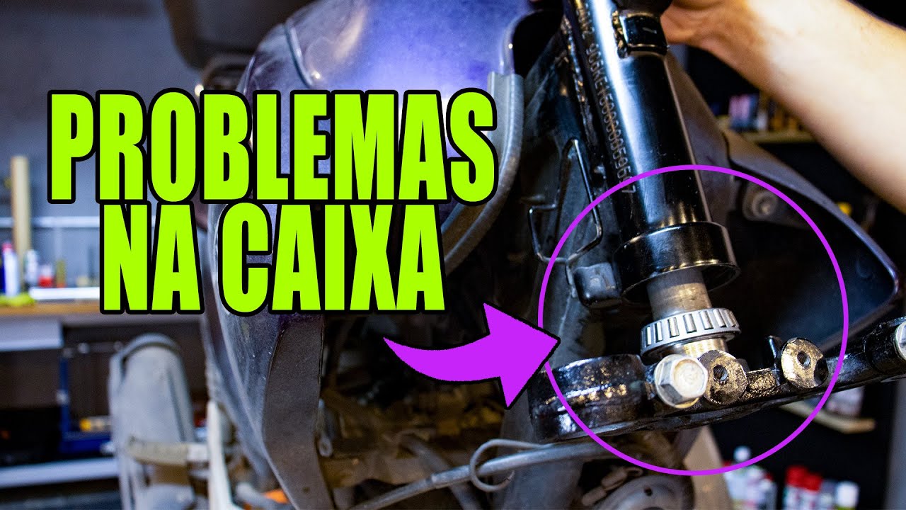 Guidão puxando? Pode ser caixa de direção.