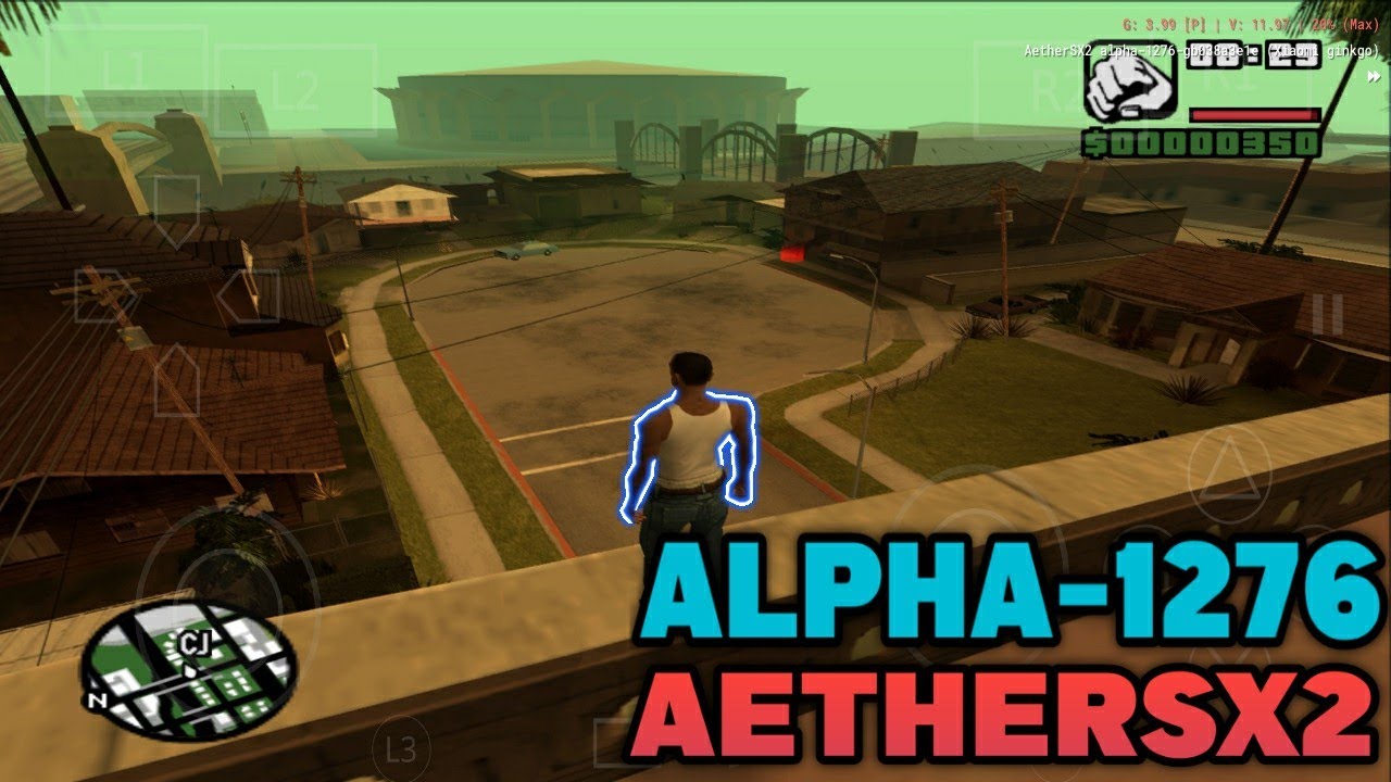 aetherSX2 alpha-1276 GTA San Andreas x2 resolução snap 665 - YouTube