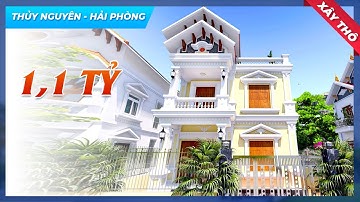 Mẫu Biệt Thự 2 Tầng Tân Cổ Điển Xây Thô Hơn 1 TỶ Đẹp Lung Linh Tại Huyện Thủy Nguyên TP Hải Phòng