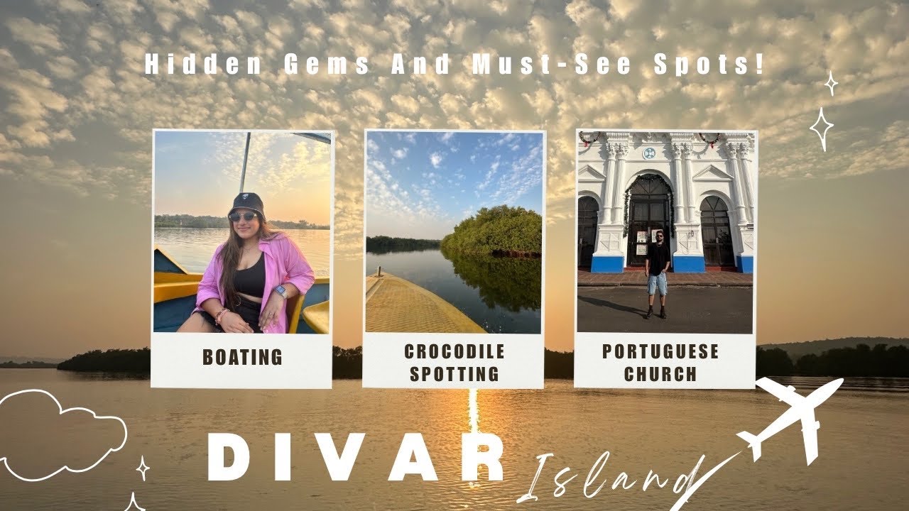 Exploring Goa Beyond Beaches with My Wife  Divar Island 🌴 Hidden Shiva Temple  Crocodile Spotting