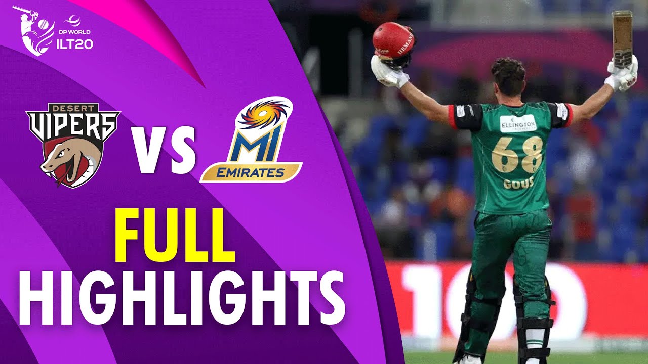Full Highlights | Desert Vipers vs MI Emirates | Qualifier 1 | DP World ILT20 | M3Y1J