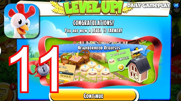 Hay Day - Gameplay Walkthrough Part 11: Level 12, farm pass, jackpot... (iOS,Android) [HD]