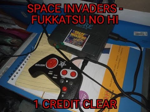 Space Invaders Fukkatsu No Hi (PCE) - Full Run with No Continues