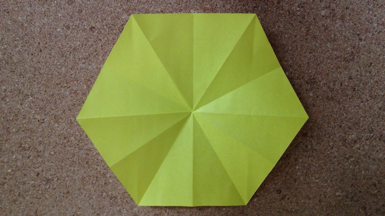 Origami Hexagon Instructions 折り紙 六角形の簡単な折り方 Youtube