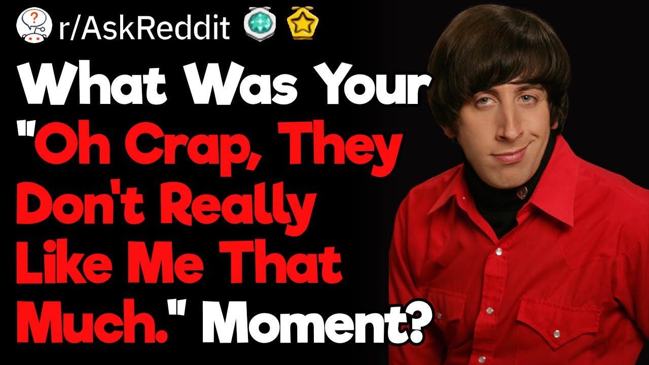 When Did You Realize Your 