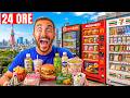 Mangio per 24h SOLO CIBO delle MACCHINETTE in GIAPPONE!
