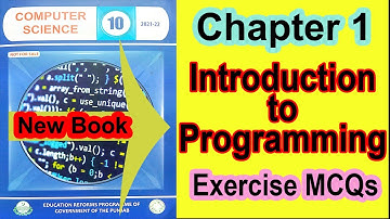 10th Class Computer Science New Book Chapter 1 MCQs || Introduction to Programming