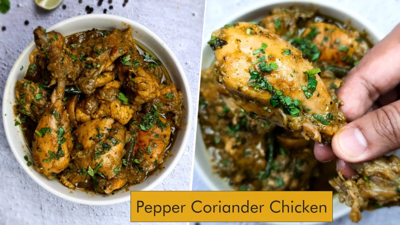 Easiest Pepper Coriander Chicken | Pepper Chicken Recipe | Chicken Recipe | The Spice Diary