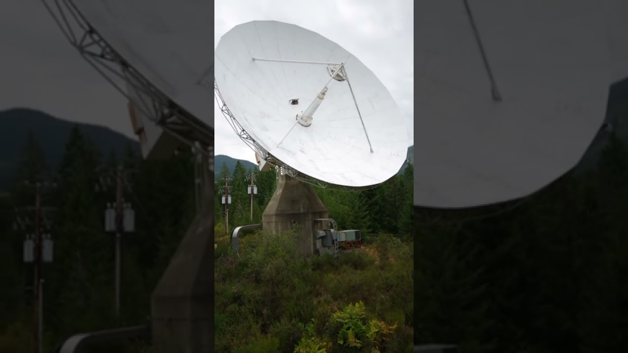 Huge abandoned satellite dish!