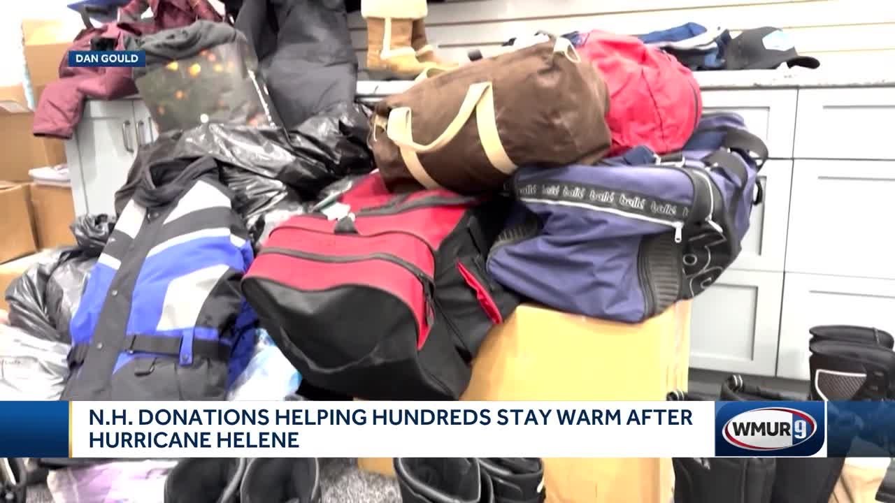 N.H. donations helping hundreds stay warm after Hurricane Helene - YouTube