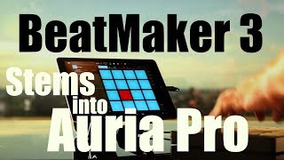 BeatMaker 3 stems into Auria Pro via Files APP (Black Panther themed) screenshot 4