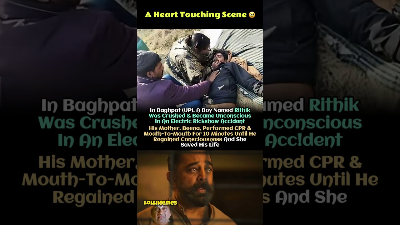 🥹 A Boy Rithik From Baghpat Was Crushed In An E-Rickshaw, And His Mother Beena Saved Him With CPR