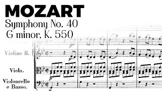 Mozart - Symphony No. 40 in G minor, K. 550 [Full Score + Sheet Music]
