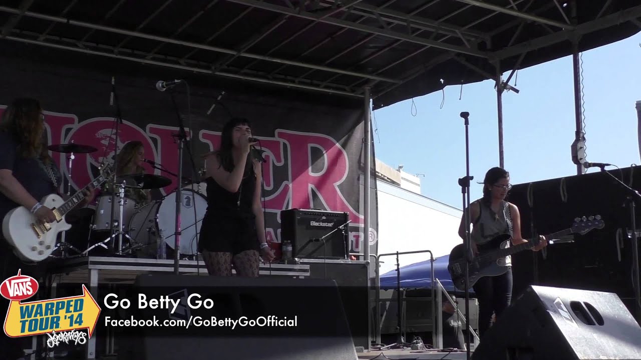 Go Betty Go on the Shiragirlstage at Vans Warped Tour in Pomona, CA