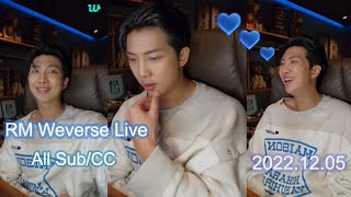 [ENG SUB/INDO] BTS RM WEVERSE LIVE 2022.12.05 || RM “INDIGO” SHORT BEHIND (All Sub/CC)
