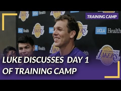 Lakers Nation Interview: Luke Talks Defense on the First Day of Training Camp