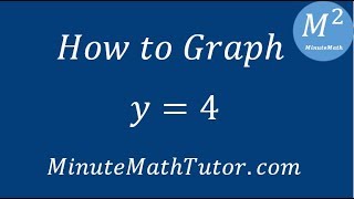 How to Graph y=4