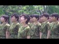 2013/05/26 武山駐屯地　 女性自衛官教育隊歌 ゆず「栄光の架け橋」合唱