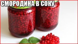 СМОРОДИНА В СОБСТВЕННОМ СОКУ. Без сахара и с сахаром! Вкусно и полезно!