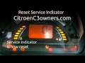 Reset Service Indicator on Citroen C3