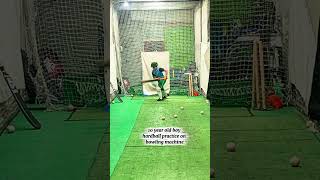 bowling machine practice session