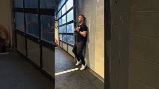 Heels Up Wall Squat
