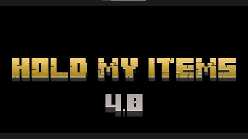 Hold My Items V4.0 - RELEASE. First person overhaul for Minecraft (Fabric)