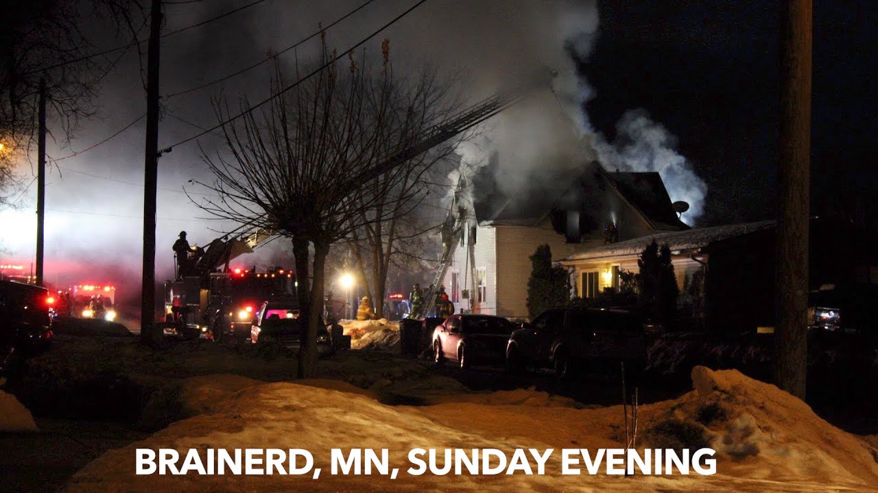 BREAKING NEWS Sunday Night House Fire In Brainerd YouTube