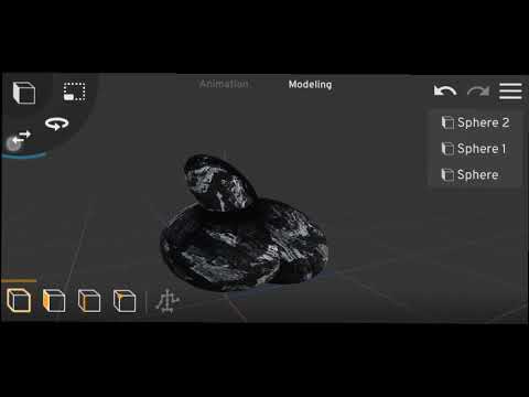 Rock 🪨 making 3d model in prisma 3d...i found a new way using alpha brush texture....