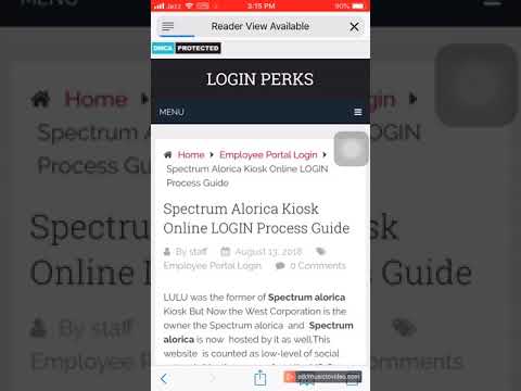 Login Process of Spectrum Alorica Kiosk Online