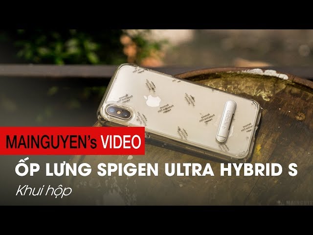 Khui hộp ốp lưng chống sốc Spigen Ultra Hybrid S cho iPhone X - www.mainguyen.vn