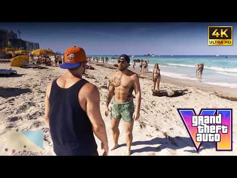 NEW 4k Official GTA 6 Beach Gameplay Reveals Even MORE Details & Things You Might Have Missed!