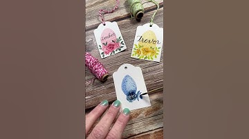 Thumbnail of Watercolor Easter Basket Tags