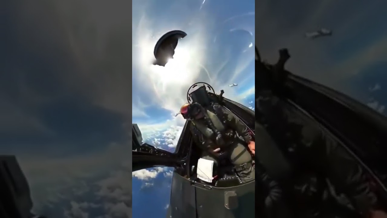 Amazing view from American pilot 