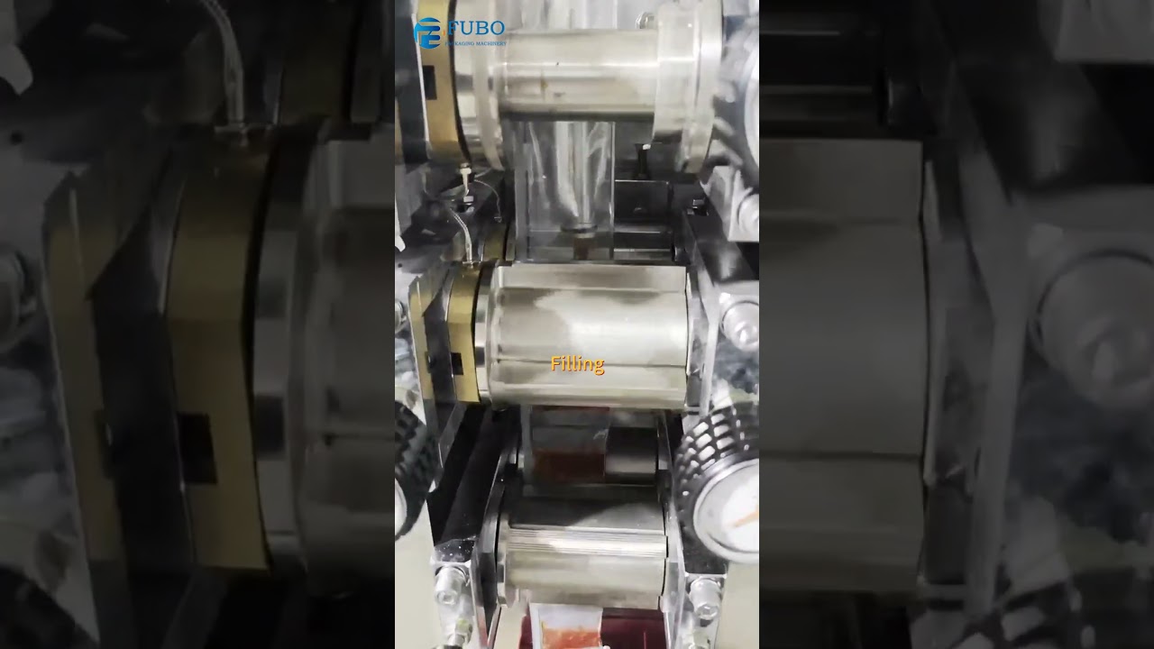 Машина для упаковки в пакетики с маслом чили